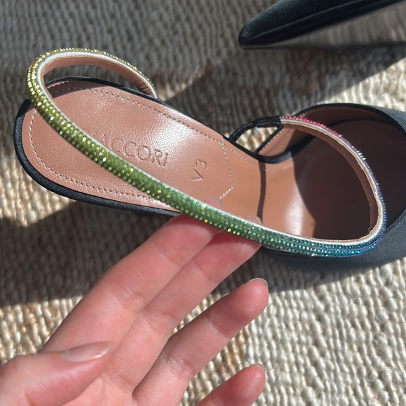 NWT D’Accori Saturn Satin Slingback Pumps - Picture 7 of 11